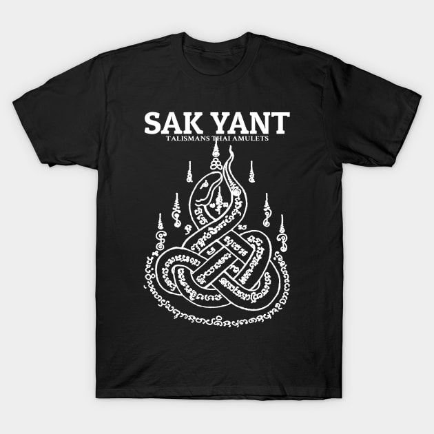 Sak Yant Muay Thai Snake T-Shirt by KewaleeTee